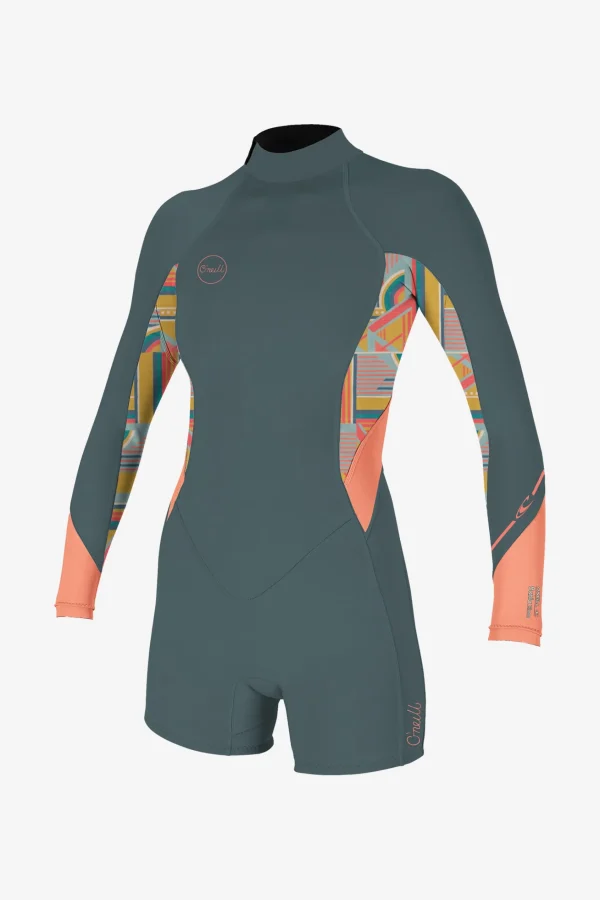 O’Neill WOMEN'S BAHIA 2MM BACK ZIP L/S SPRING WETSUIT^Women Spring Suits