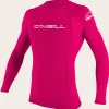 O’Neill YOUTH BASIC SKINS 50+ L/S RASH GUARD^Kids/BOY Uv-Sun-Protection Rash Guards | Uv-Sun-Protection Rash Guards